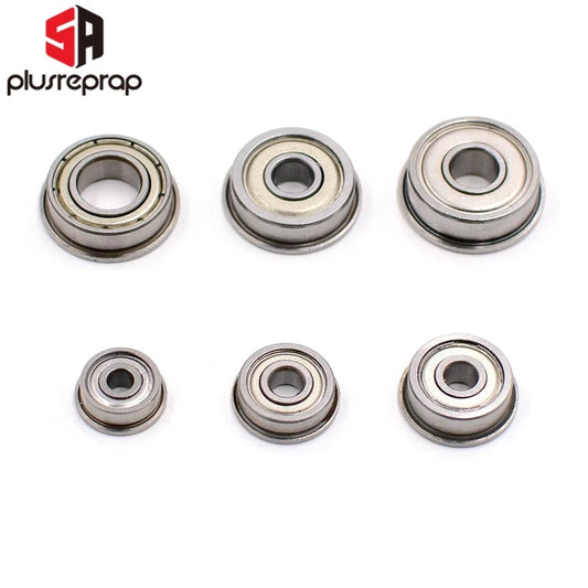 10PCS Flange Ball Bearings F623zz F624zz F625zz F604zz F606zz F688zz for 3D Printers Parts Deep Groove Pulley Wheel by Judge A to Z
