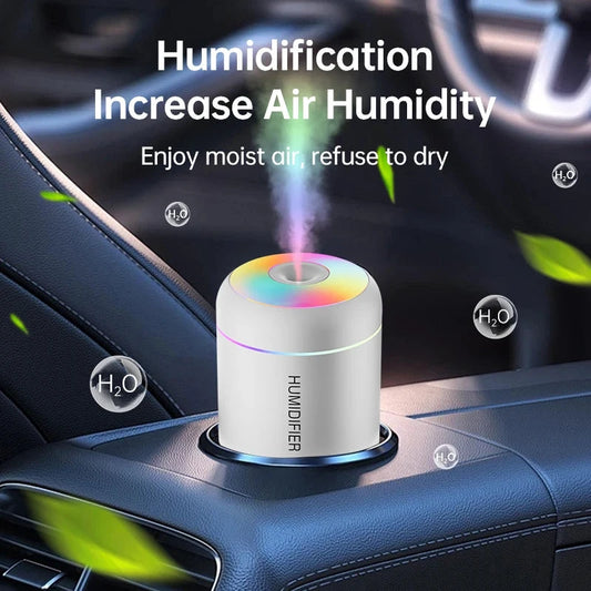 180ML Mini Air Humidifier USB Electric Aroma Diffuser Essential Oil Purifier Aromatherapy Mist Maker Lights For Car Home Bedroom by Judge A to Z