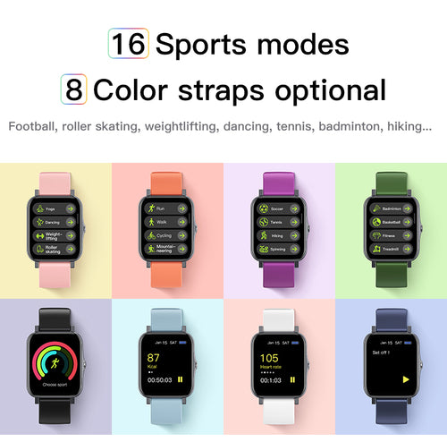 UltraSlim IP68 Waterproof Smartwatch with Full-Screen Display & Fitness Tracking